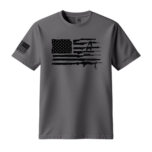 2A American Flag T-Shirt - Hollow Point Society - T-Shirt