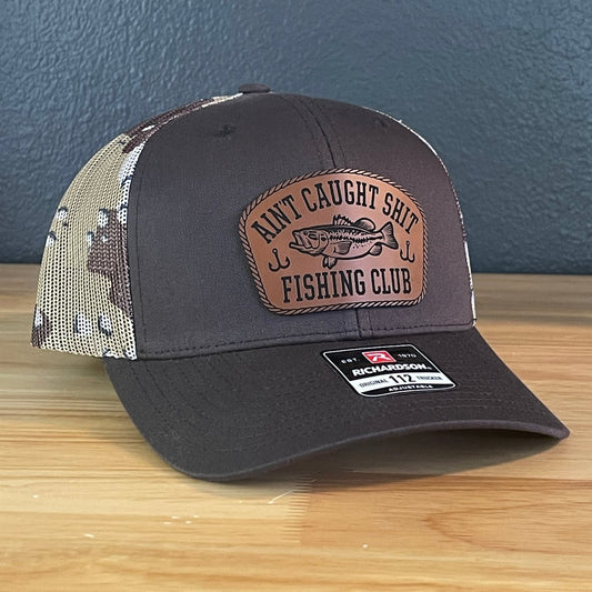Ain't Caught Shit Fishing Club Trucker Hat - Hollow Point Society - Patch Hat