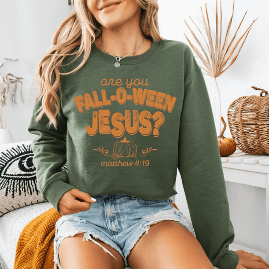Are You Fall - O - Ween Jesus Sweatshirt Christian Fall Sweater - Hollow Point Society - Sweater