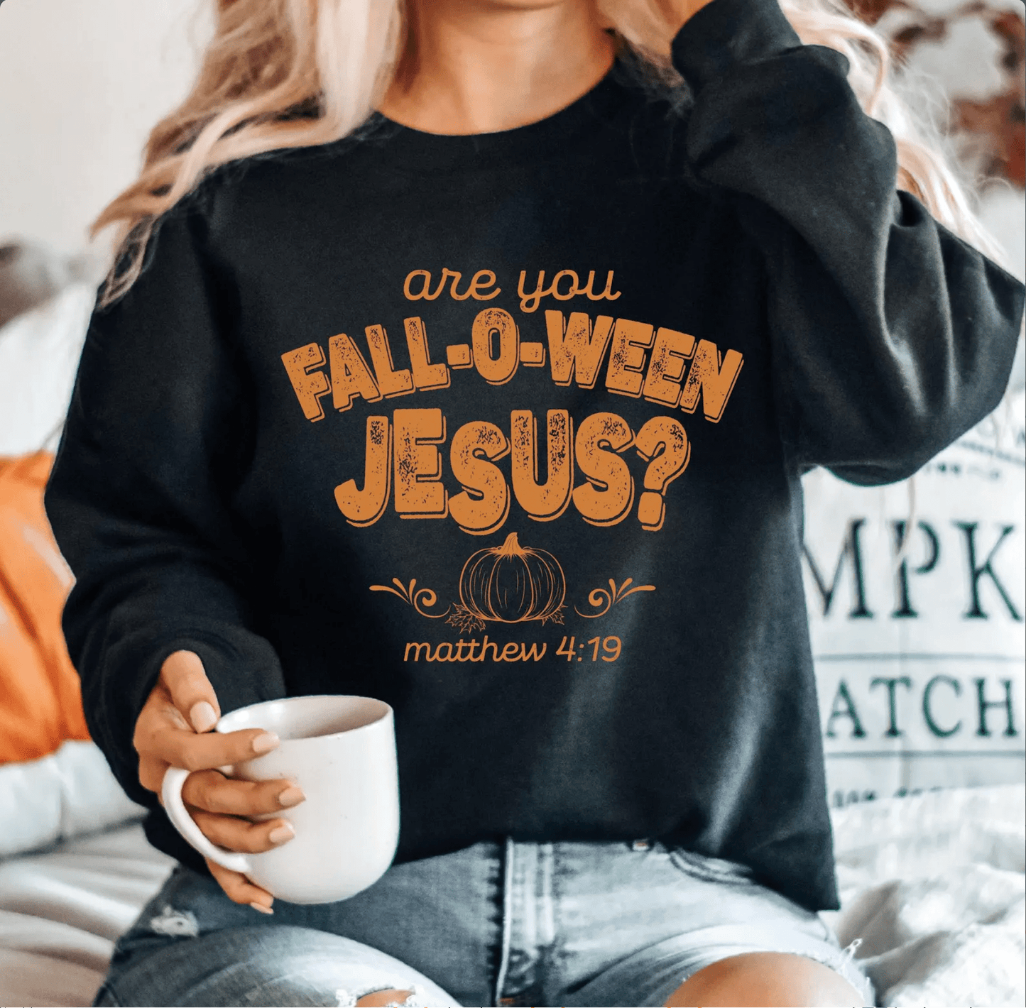 Are You Fall - O - Ween Jesus Sweatshirt Christian Fall Sweater - Hollow Point Society - Sweater