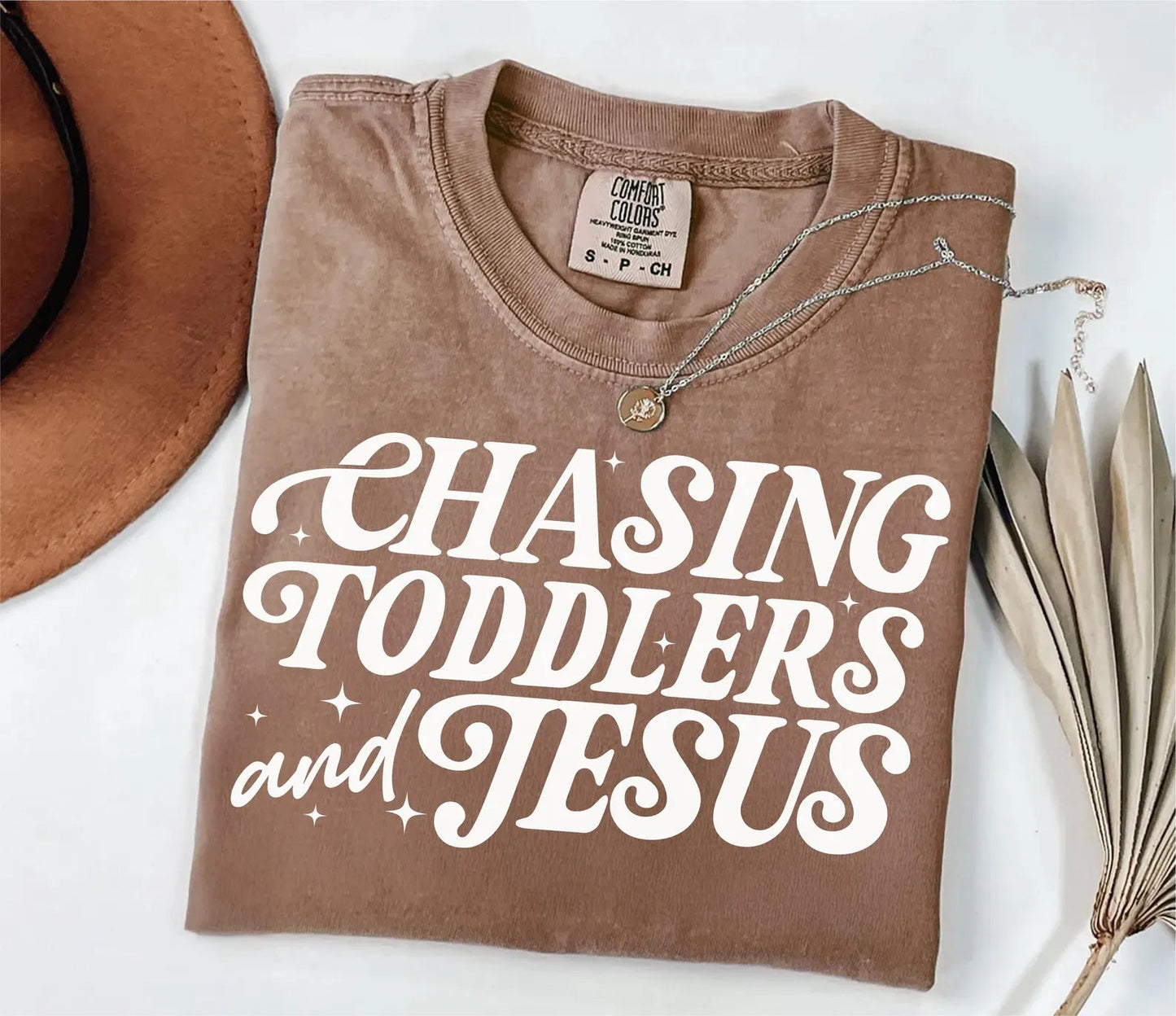 Chasing Toddlers & Jesus Christian Faith Oversized T-Shirt - Hollow Point Society - T-Shirt