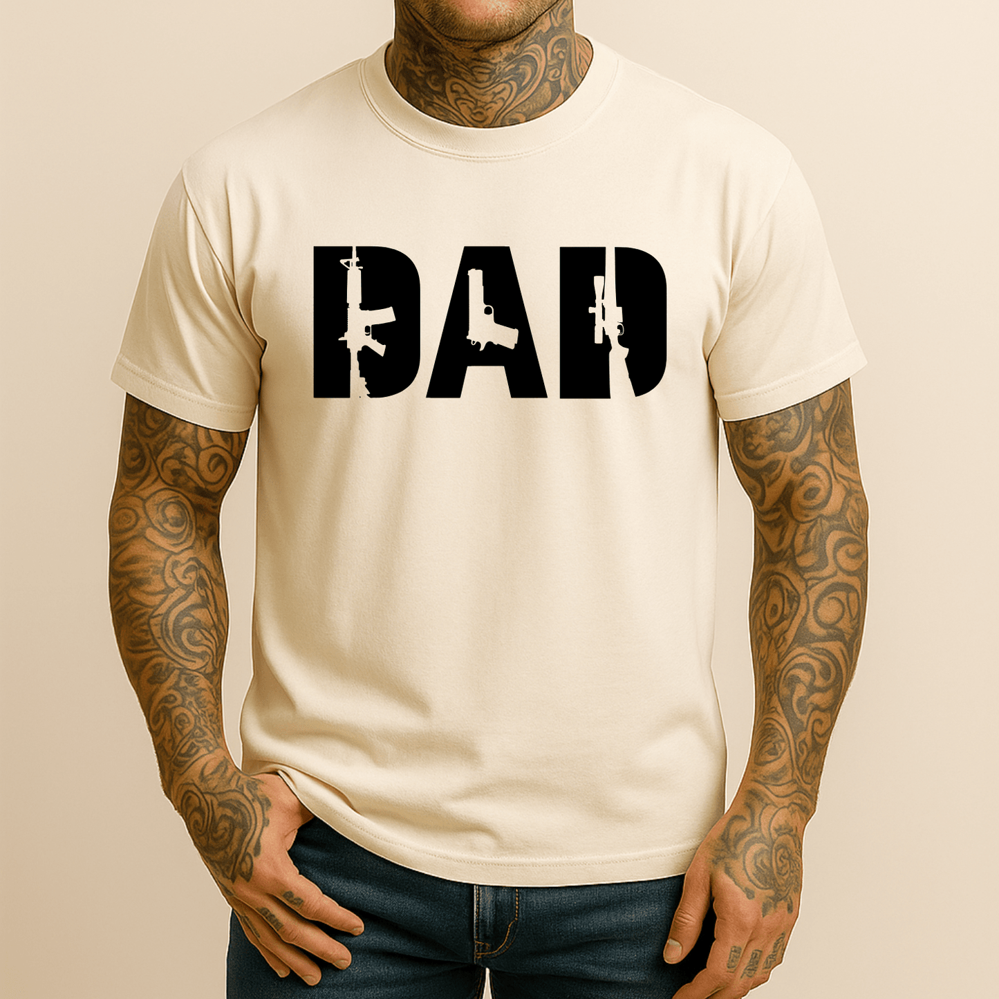 Dad 2A Men's Patriotic T Shirt - Hollow Point Society - T-Shirt
