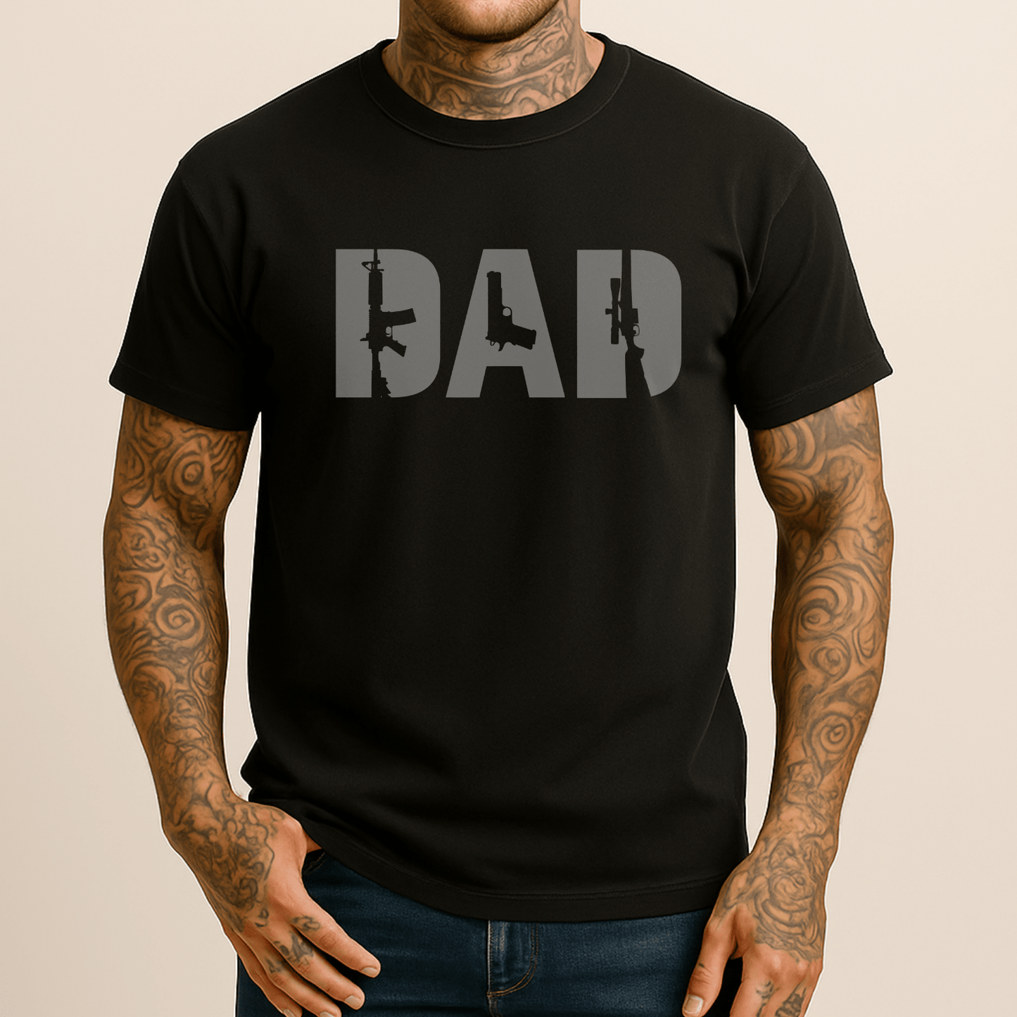 Dad 2A Men's Patriotic T Shirt - Hollow Point Society - T-Shirt