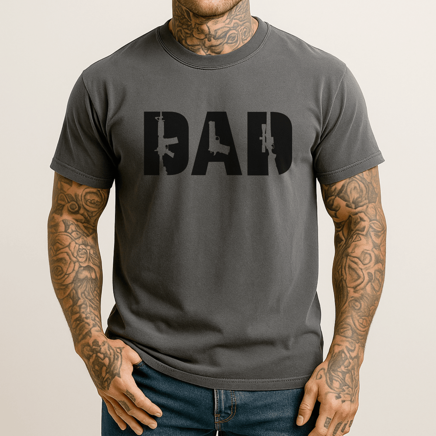 Dad 2A Men's Patriotic T Shirt - Hollow Point Society - T-Shirt