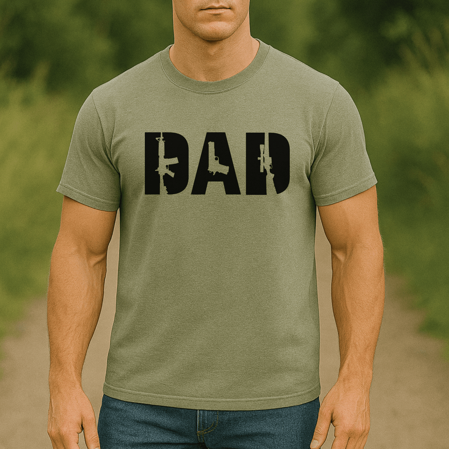 Dad 2A Men's Patriotic T Shirt - Hollow Point Society - T-Shirt