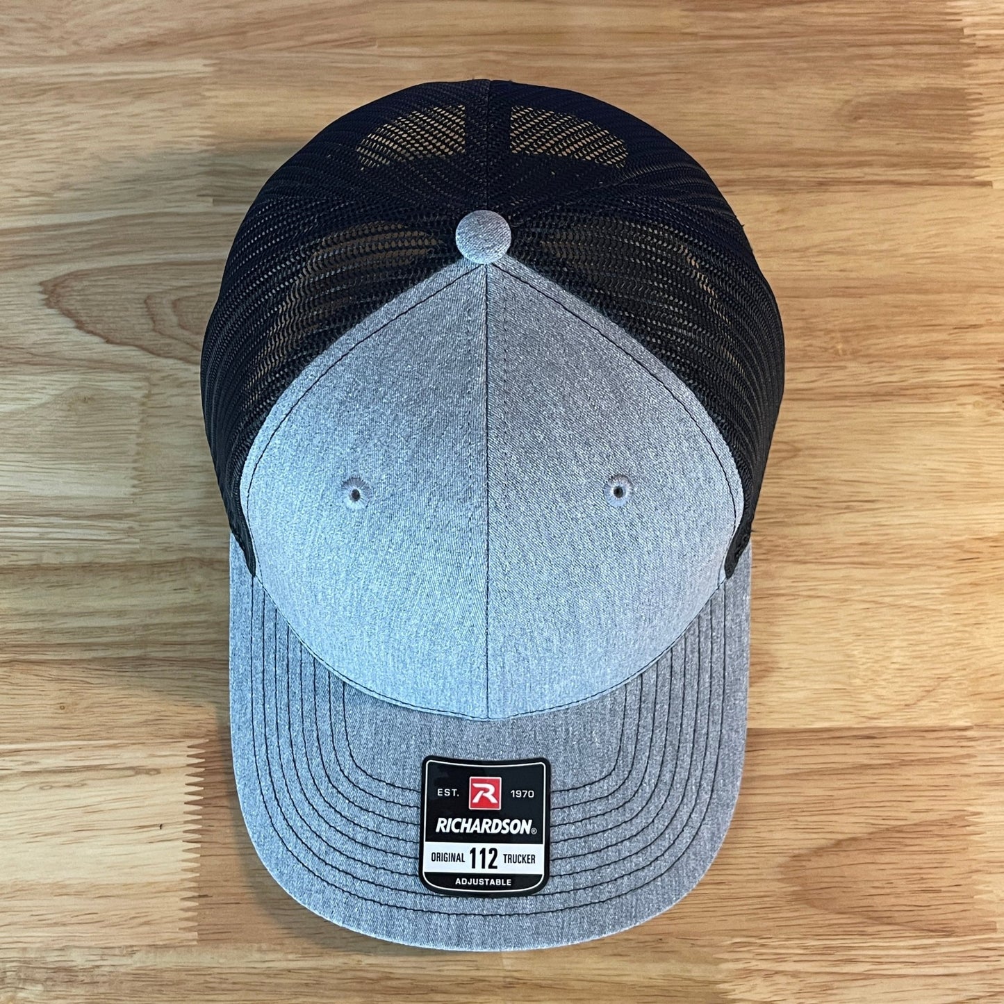 DAD American Flag Patriotic Side Leather Patch Hat Heather Grey/Black - Hollow Point Society - Patch Hat
