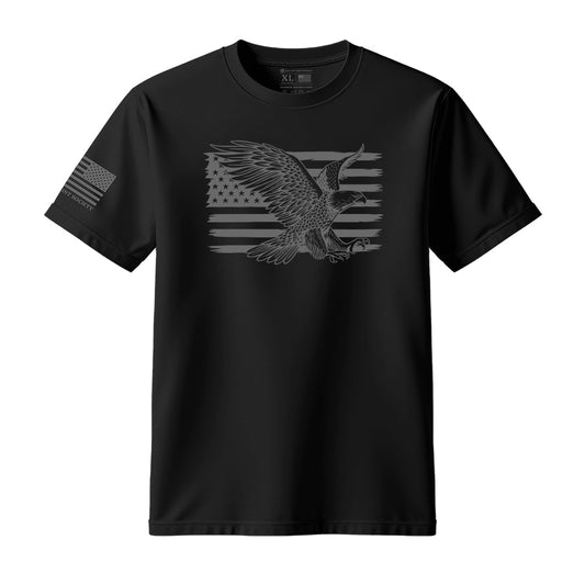 Eagle American Flag T-Shirt - Hollow Point Society - T-Shirt