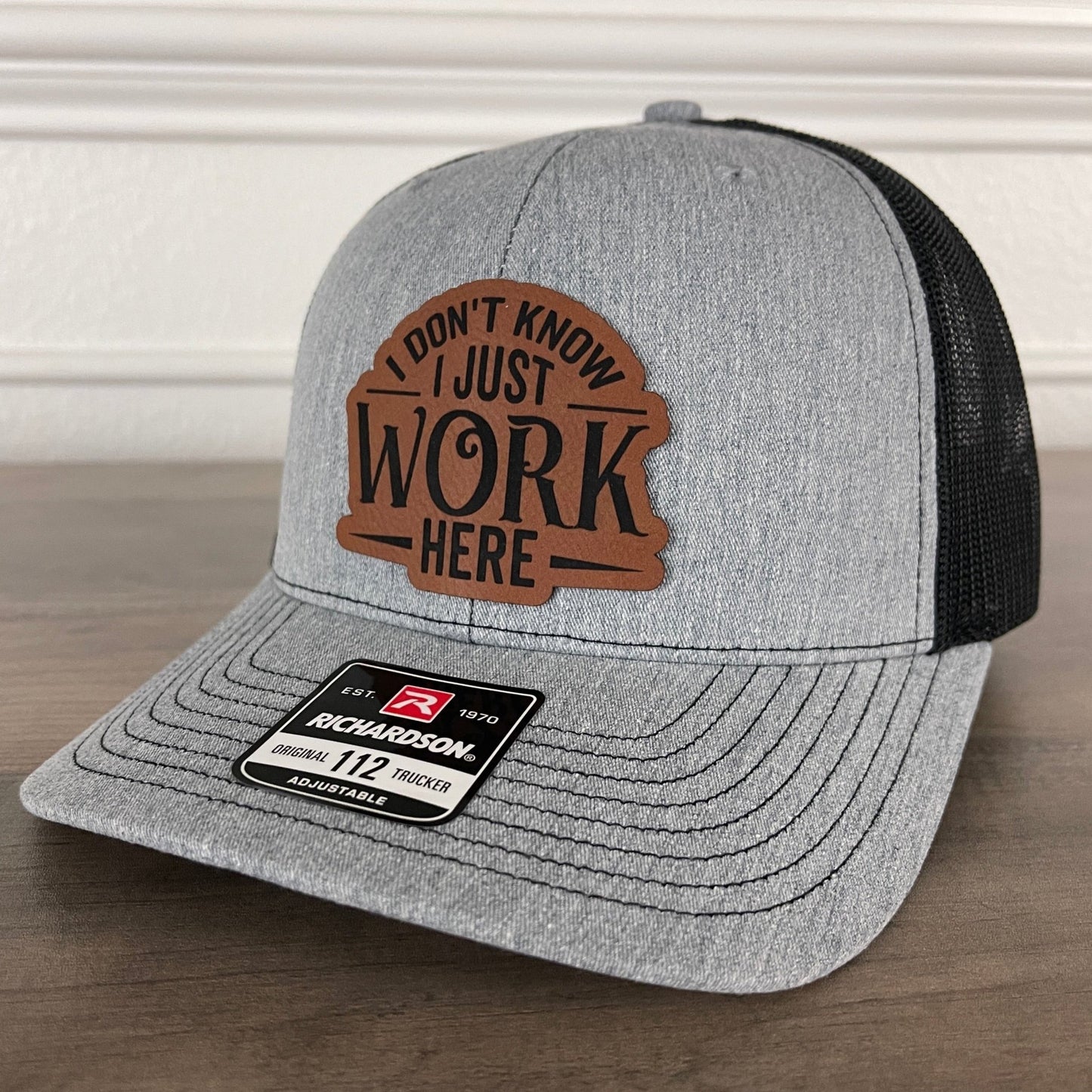 I Don’t Know, I Just Work Here Leather Patch Hat - Hollow Point Society - Patch Hat