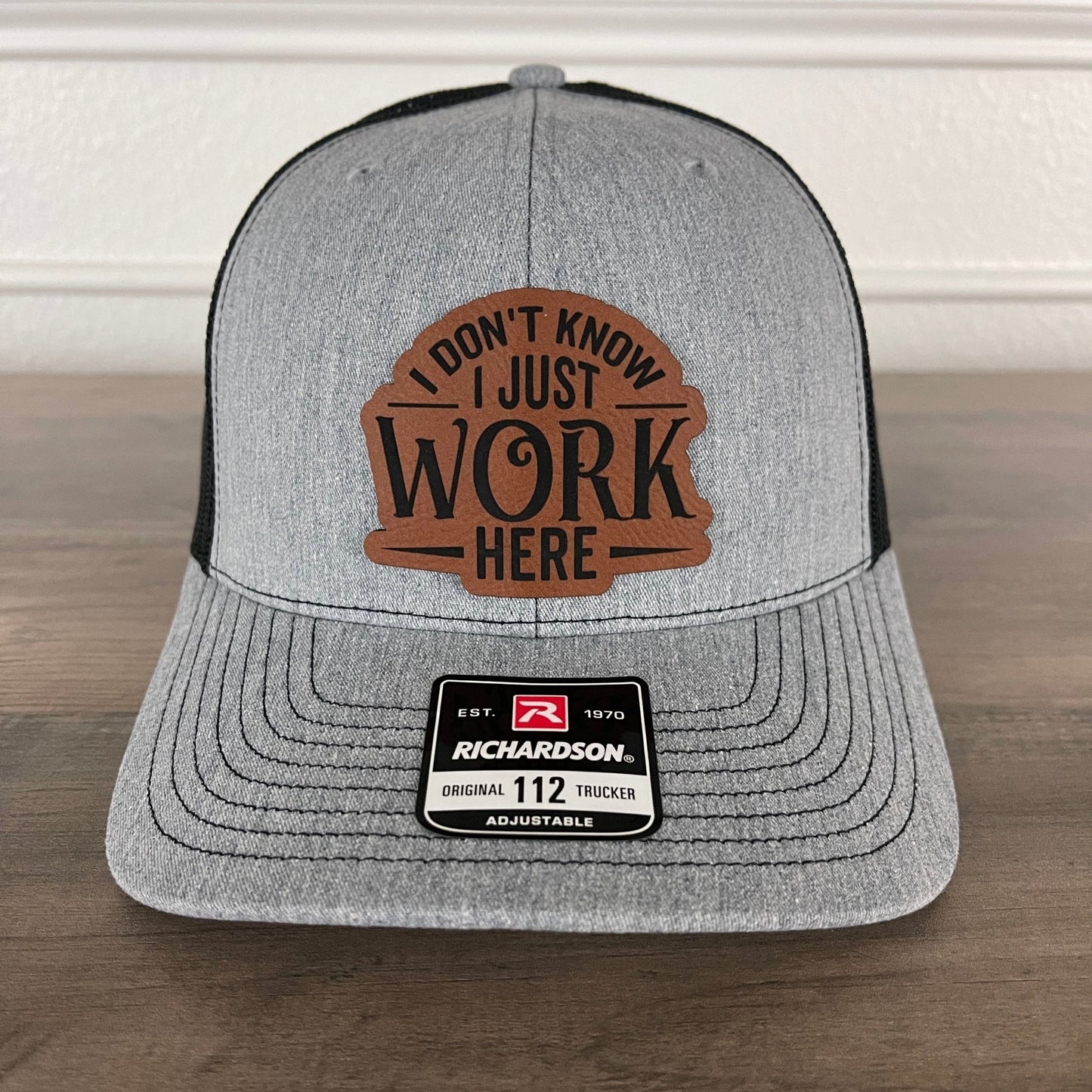 I Don’t Know, I Just Work Here Leather Patch Hat - Hollow Point Society - Patch Hat