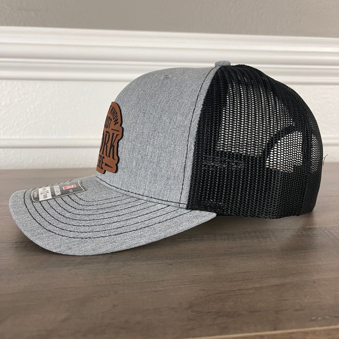 I Don’t Know, I Just Work Here Leather Patch Hat - Hollow Point Society - Patch Hat