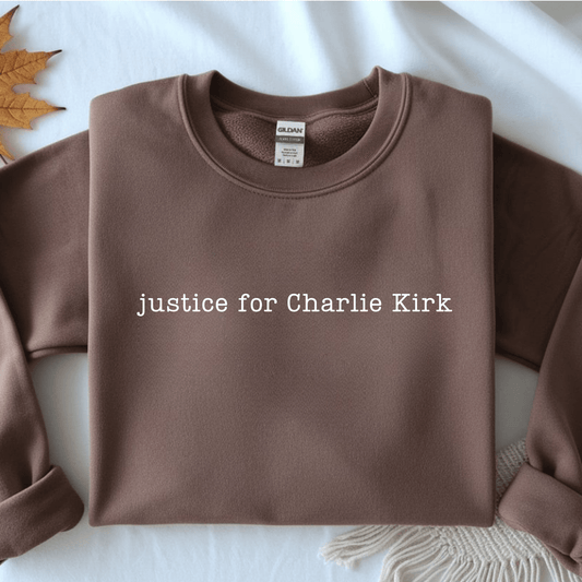 Justice For Charlie Kirk Gildan Sweatshirt - Hollow Point Society - Sweater