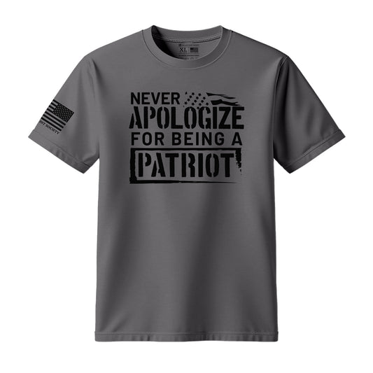 Never Apologize For Being A Patriot T-Shirt - Hollow Point Society - T-Shirt
