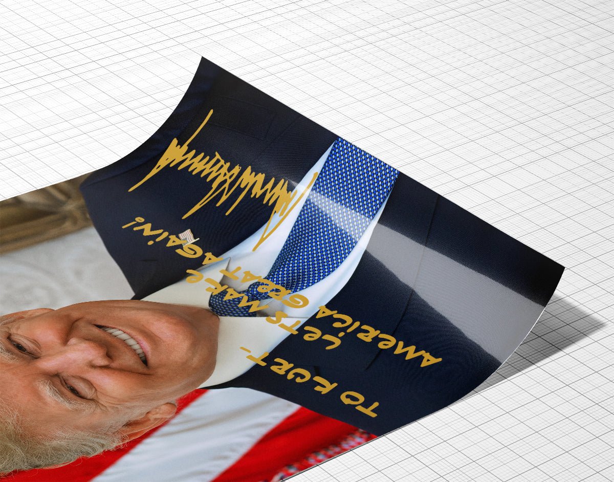 Personalized President Donald J. Trump Autographed Photo with Custom Message - Hollow Point Society - Print