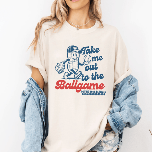 Take Me Out to the Ballgame Little League Baseball Mom Shirt - Hollow Point Society - T-Shirt