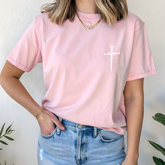 Three Nail Cross Women's Christian T Shirt (Multiple Colors) - Hollow Point Society - T-Shirt