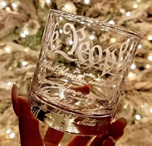 We The People Whiskey Glass - Hollow Point Society - Whiskey Glass