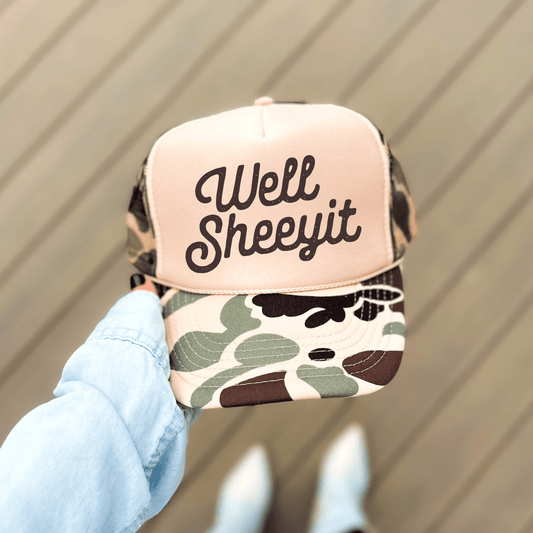 Well Sheeyit Sassy Southern Country Summer Classic Foam Trucker Hat - Hollow Point Society - Trucker Hat