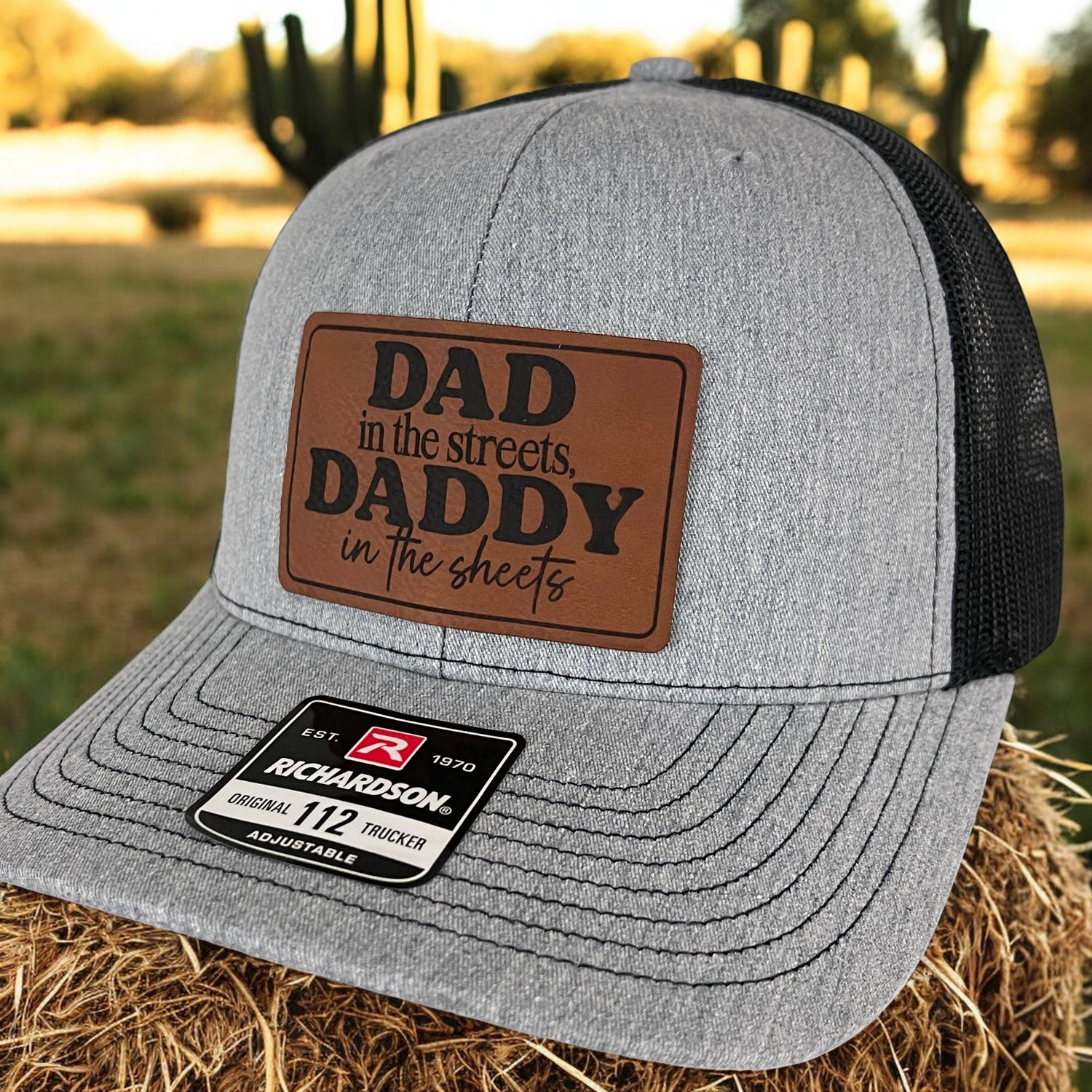 DAD GIFT RICHARDSON 112 TRUCKER SNAPBACK LEATHER PATCH HATS FATHER'S DAY - Hollow Point Society