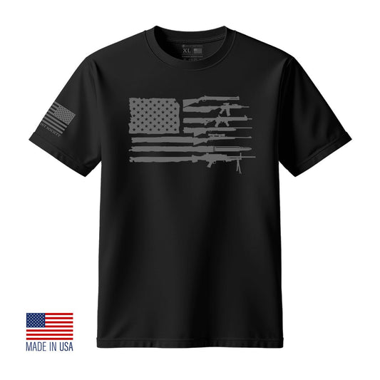 2A American Flag T-Shirt - Hollow Point Society - T-Shirt
