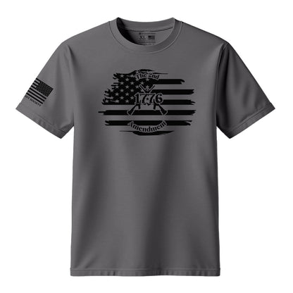 2nd Amendment 1776 American Flag T-Shirt - Hollow Point Society - T-Shirt