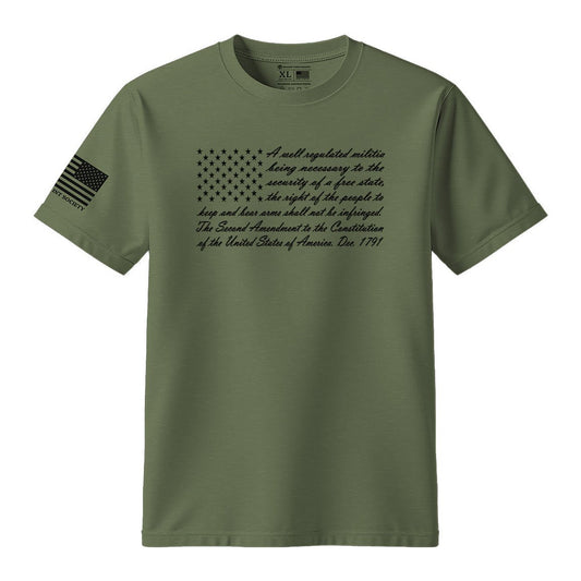 2nd Amendment American Flag T-Shirt - Hollow Point Society - T-Shirt