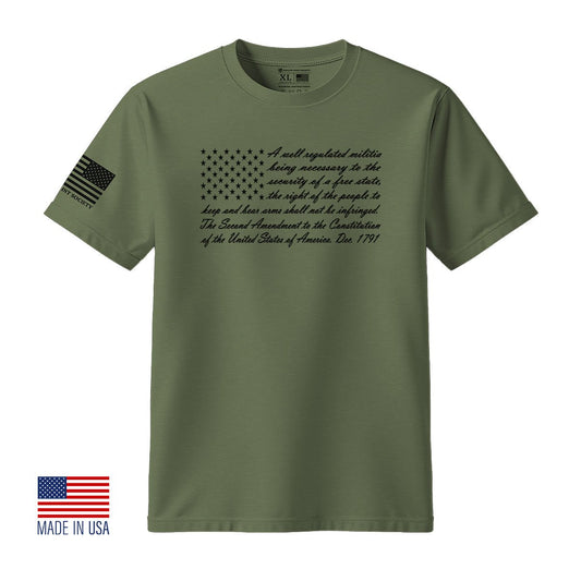2nd Amendment American Flag T-Shirt - Hollow Point Society - T-Shirt