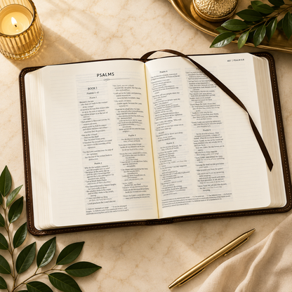 Personalized NIV Journal Bible – Engraved Brown Leathersoft Bible with Name or Monogram