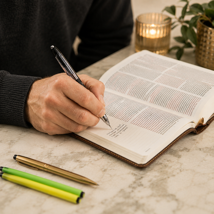 Personalized NIV Journal Bible – Engraved Brown Leathersoft Bible with Name or Monogram