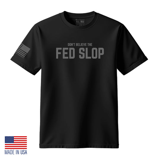 FED SLOP T-shirt Black Charlie Kirk Trial Candace Owens