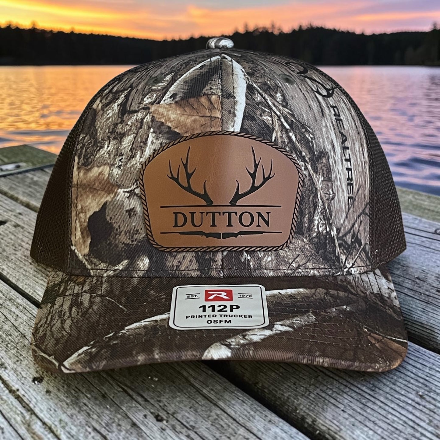 Personalized Deer Antler Monogram RealTree™ Camo Richardson 112 Hat