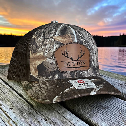 Personalized Deer Antler Monogram RealTree™ Camo Richardson 112 Hat