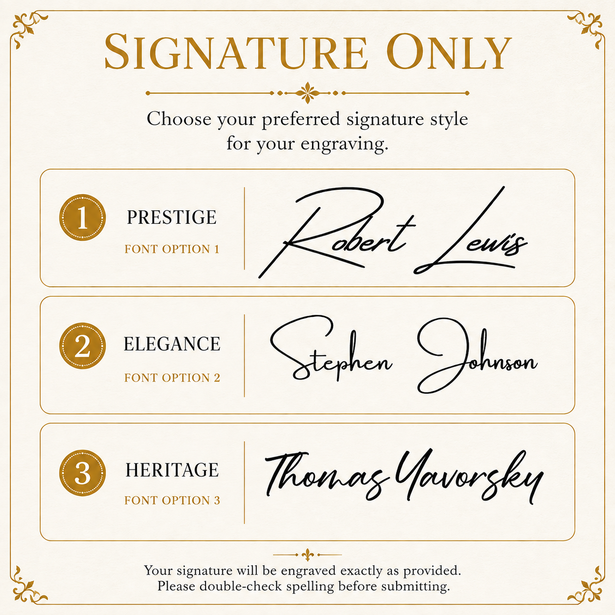 Personalized Signature Cigar Humidor | Engraved Cigar Box