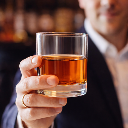 Engraved Whiskey Glass 'I Promise to Always Be By Your Side' Personalized Bottom Message Funny Rocks Glass