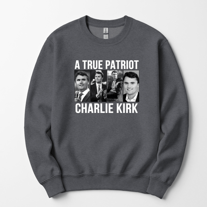 A True Patriot Charlie Kirk Unisex Sweatshirt - Hollow Point Society - Sweater