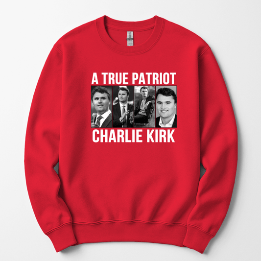 A True Patriot Charlie Kirk Unisex Sweatshirt - Hollow Point Society - Sweater