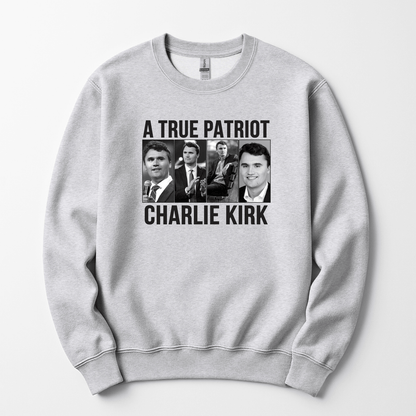 A True Patriot Charlie Kirk Unisex Sweatshirt - Hollow Point Society - Sweater
