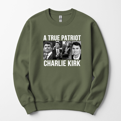 A True Patriot Charlie Kirk Unisex Sweatshirt - Hollow Point Society - Sweater