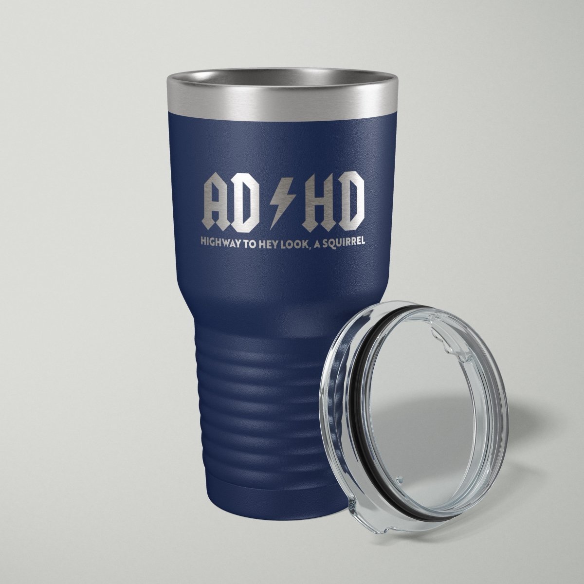 ADHD Hey Look, A Squirrel Laser Engraved Tumbler - 30oz - Hollow Point Society - Tumblers