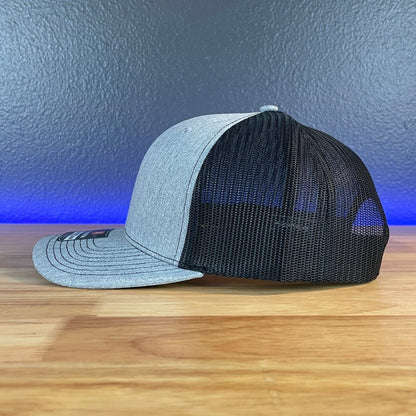 American Flag Man Of God Cross Christian SnapBack Trucker Hat Leather Patch - Hollow Point Society - Patch Hat