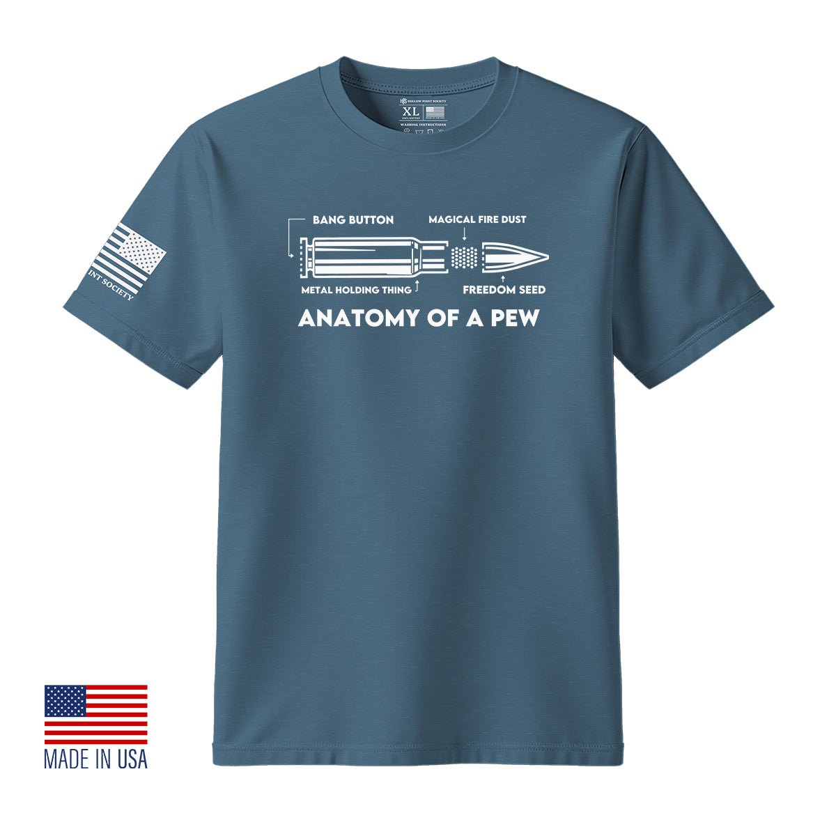 Anatomy Of A Pew T-Shirt - Hollow Point Society - T-Shirt
