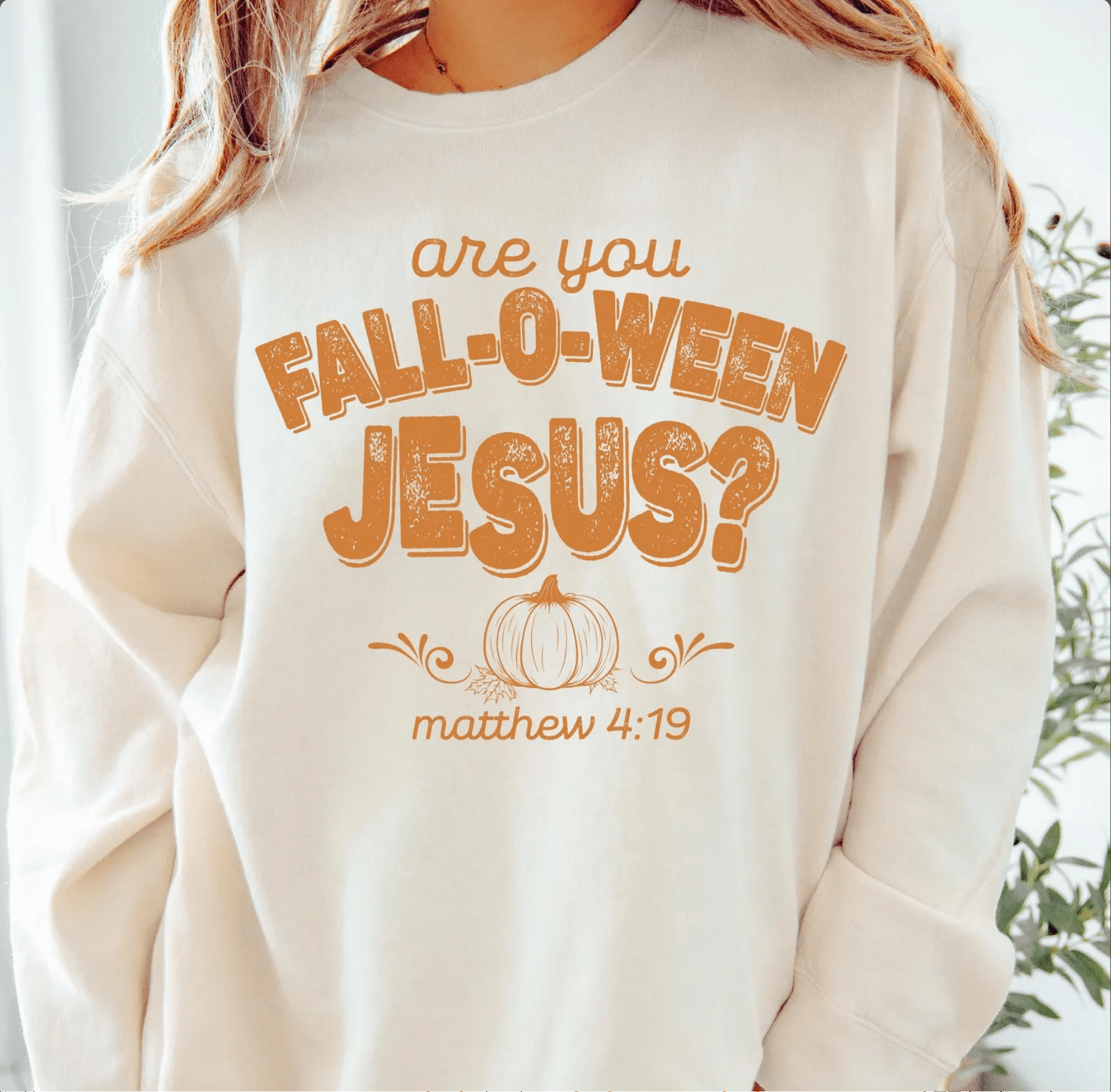 Are You Fall - O - Ween Jesus Sweatshirt Christian Fall Sweater - Hollow Point Society - Sweater
