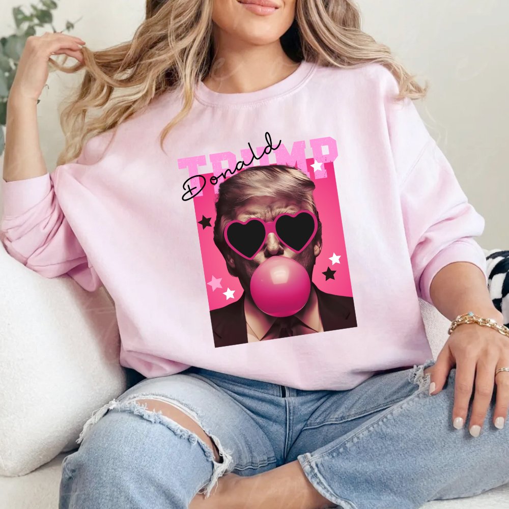 Bubble Gum Trump Sweatshirt Women's Sweater - Hollow Point Society - Sweater