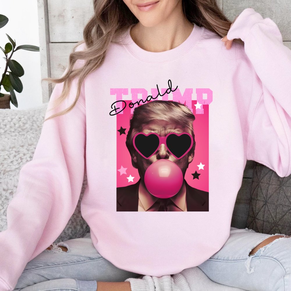 Bubble Gum Trump Sweatshirt Women's Sweater - Hollow Point Society - Sweater