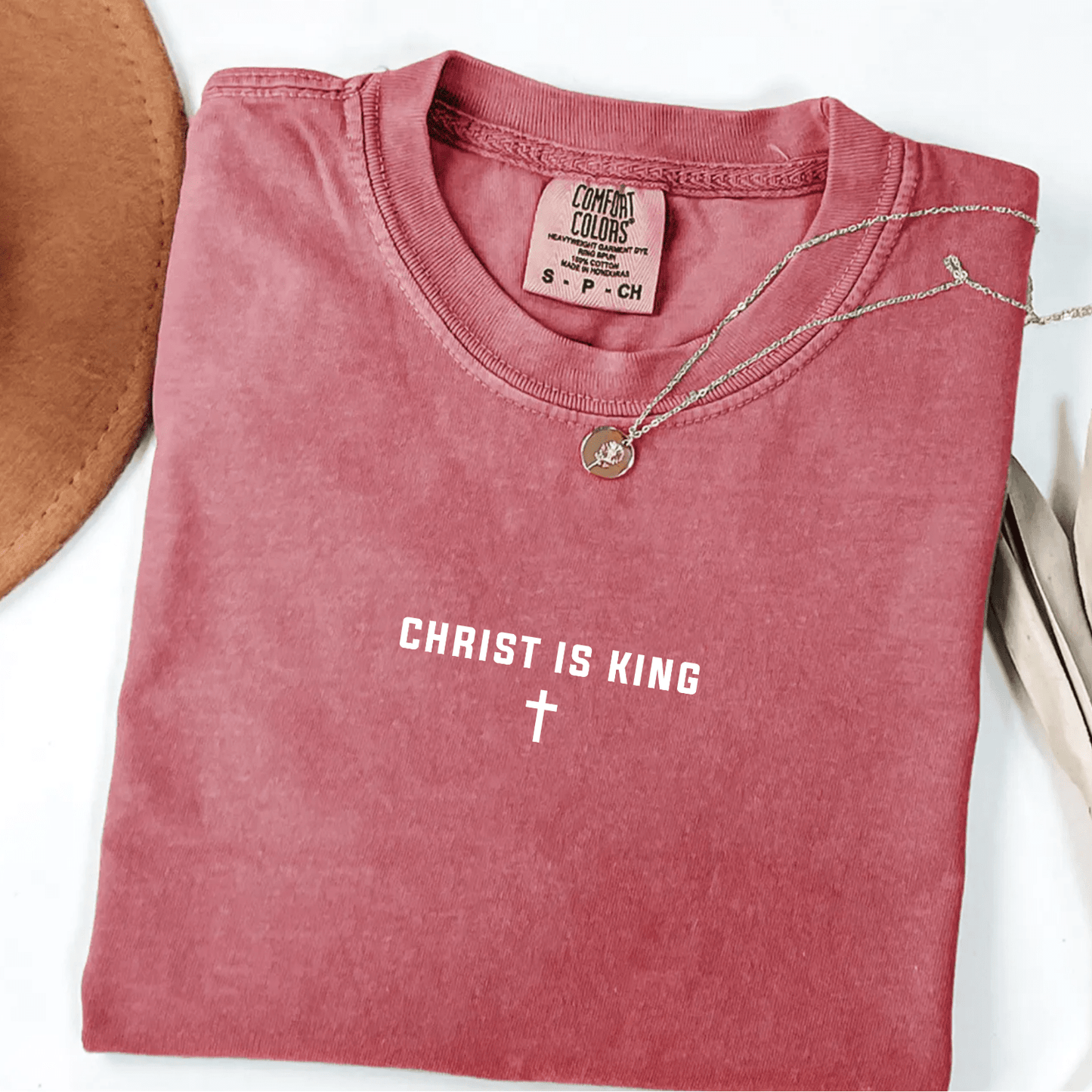Christ Is King Cross Christian Faith Graphic Jesus T-Shirt - Hollow Point Society - T-Shirt