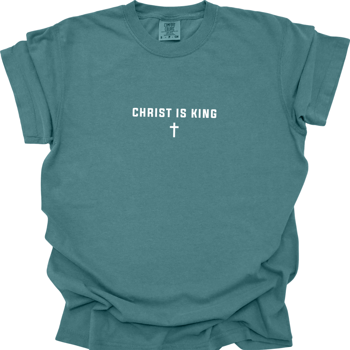 Christ Is King Cross Christian Faith Graphic Jesus T-Shirt - Hollow Point Society - T-Shirt