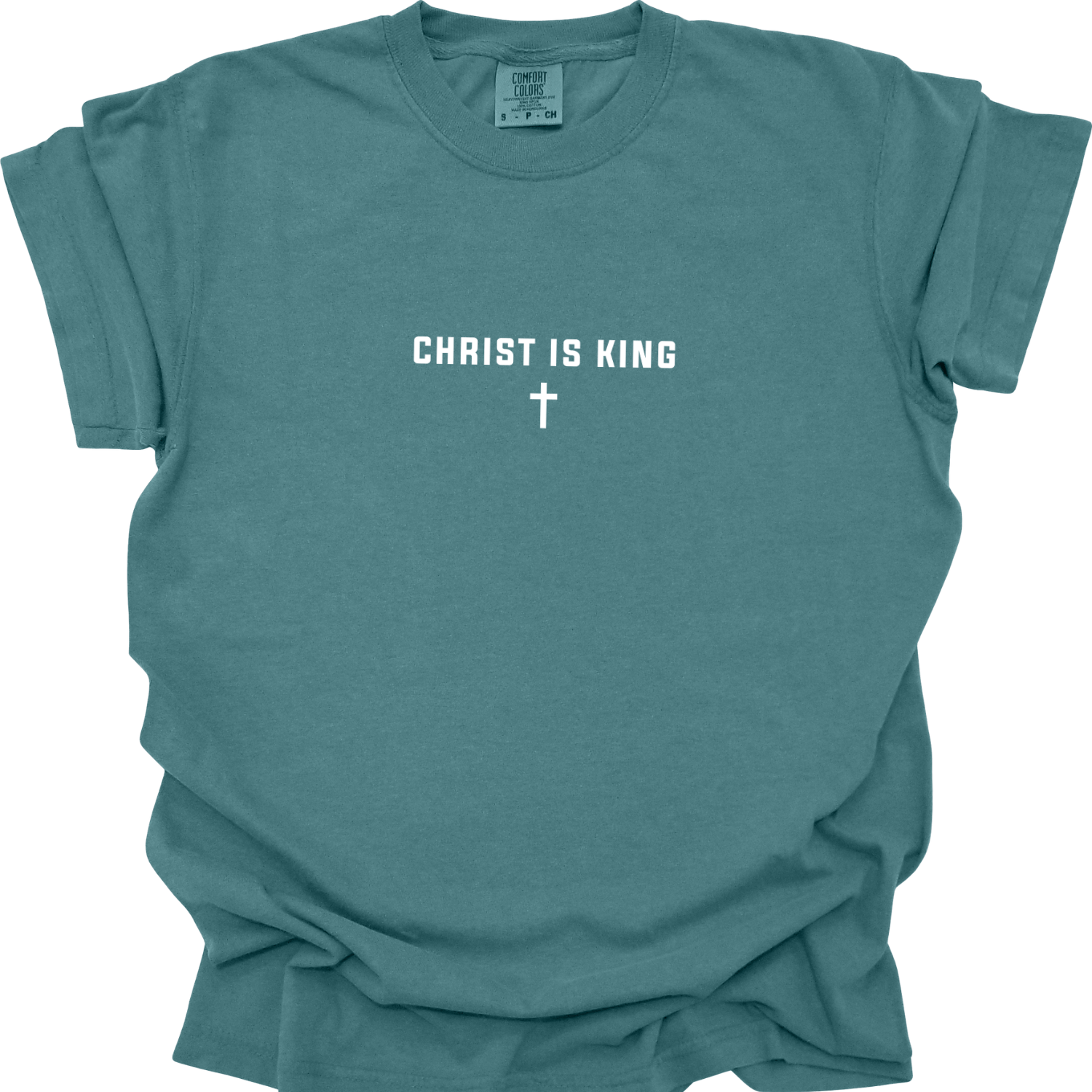 Christ Is King Cross Christian Faith Graphic Jesus T-Shirt - Hollow Point Society - T-Shirt