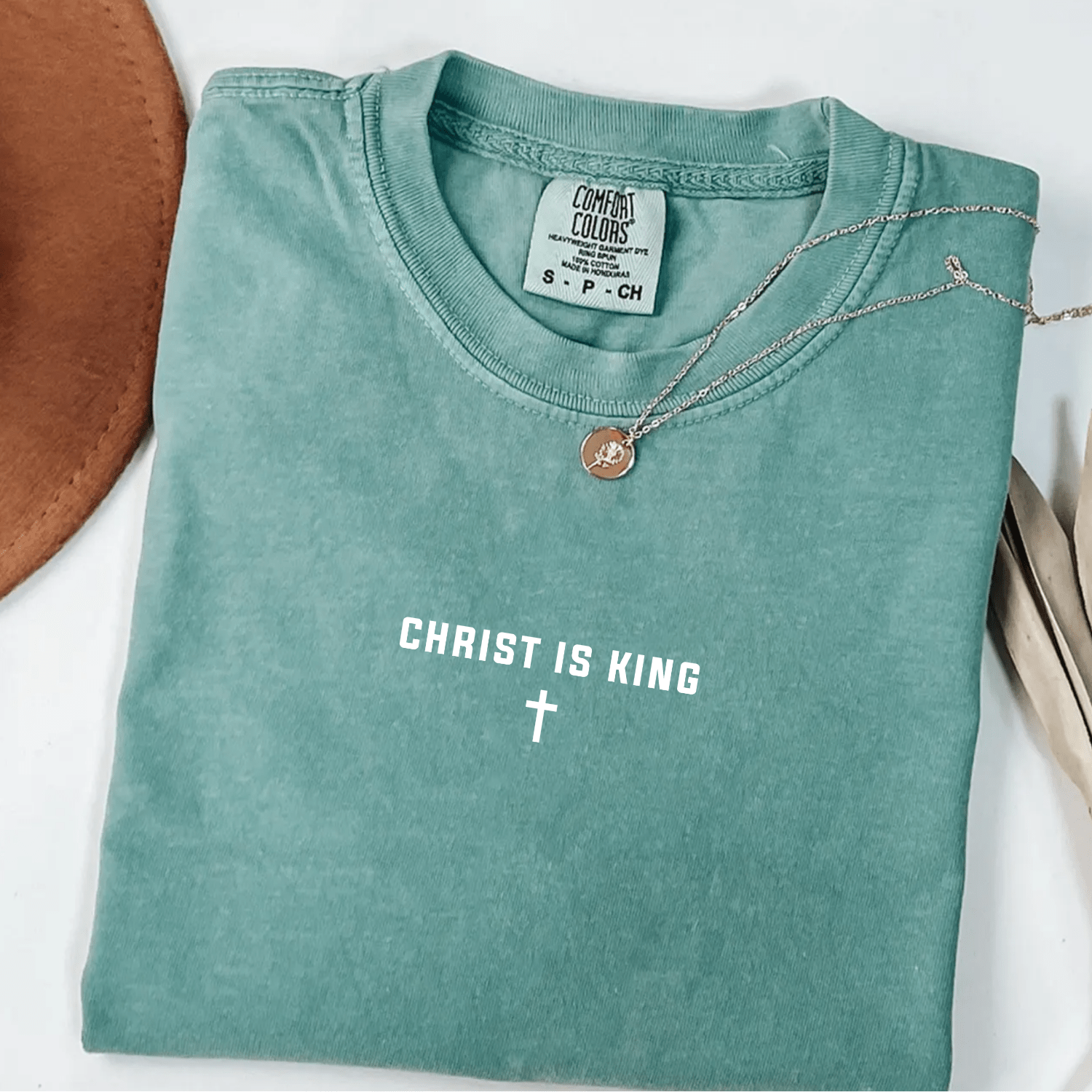 Christ Is King Cross Christian Faith Graphic Jesus T-Shirt - Hollow Point Society - T-Shirt