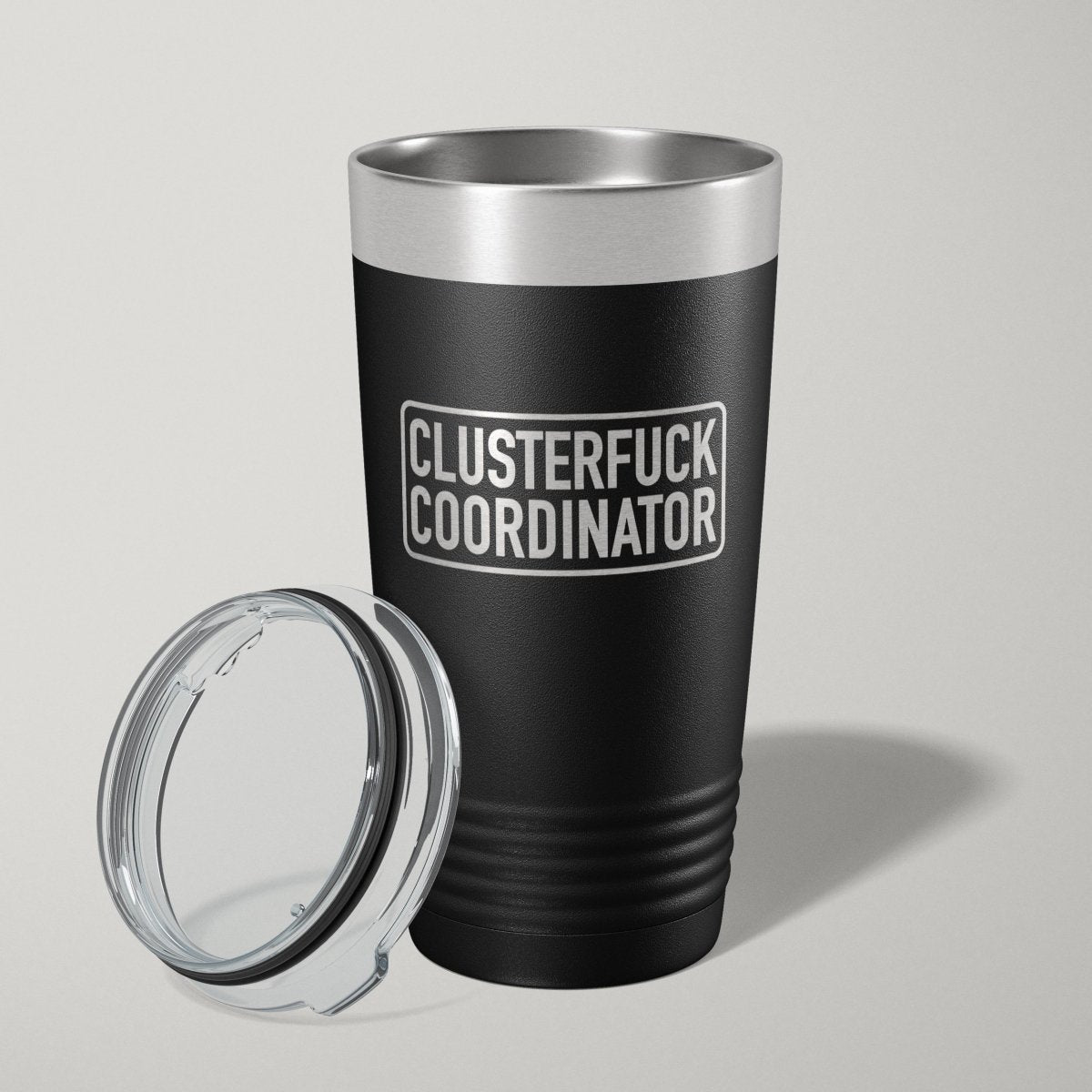 ClusterF*ck Coordinator Funny 20oz Laser Engraved Tumbler Travel Mug - Hollow Point Society - Tumblers