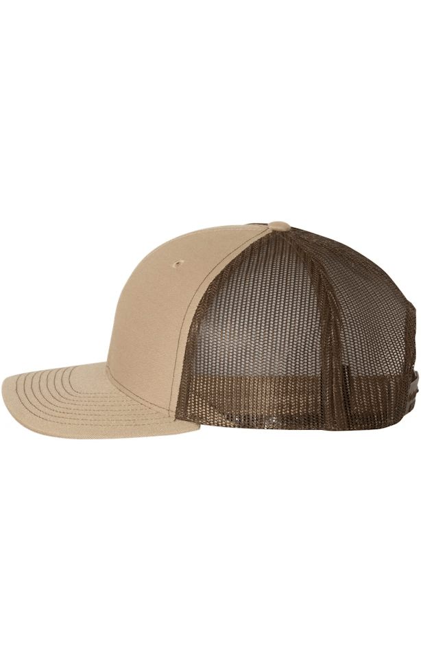 DAD 2A 2nd Amendment Patriotic Leather Patch Hat Khaki/Brown - Hollow Point Society - Patch Hat