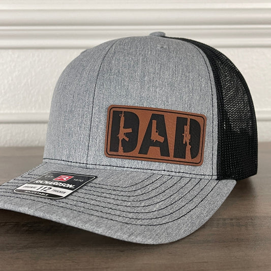 DAD 2A 2nd Amendment Patriotic Side Leather Patch Hat - Hollow Point Society - Patch Hat